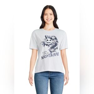 🌸 NEW Disney Nightmare Before Christmas Graphic Tee Jack Skellington Size L